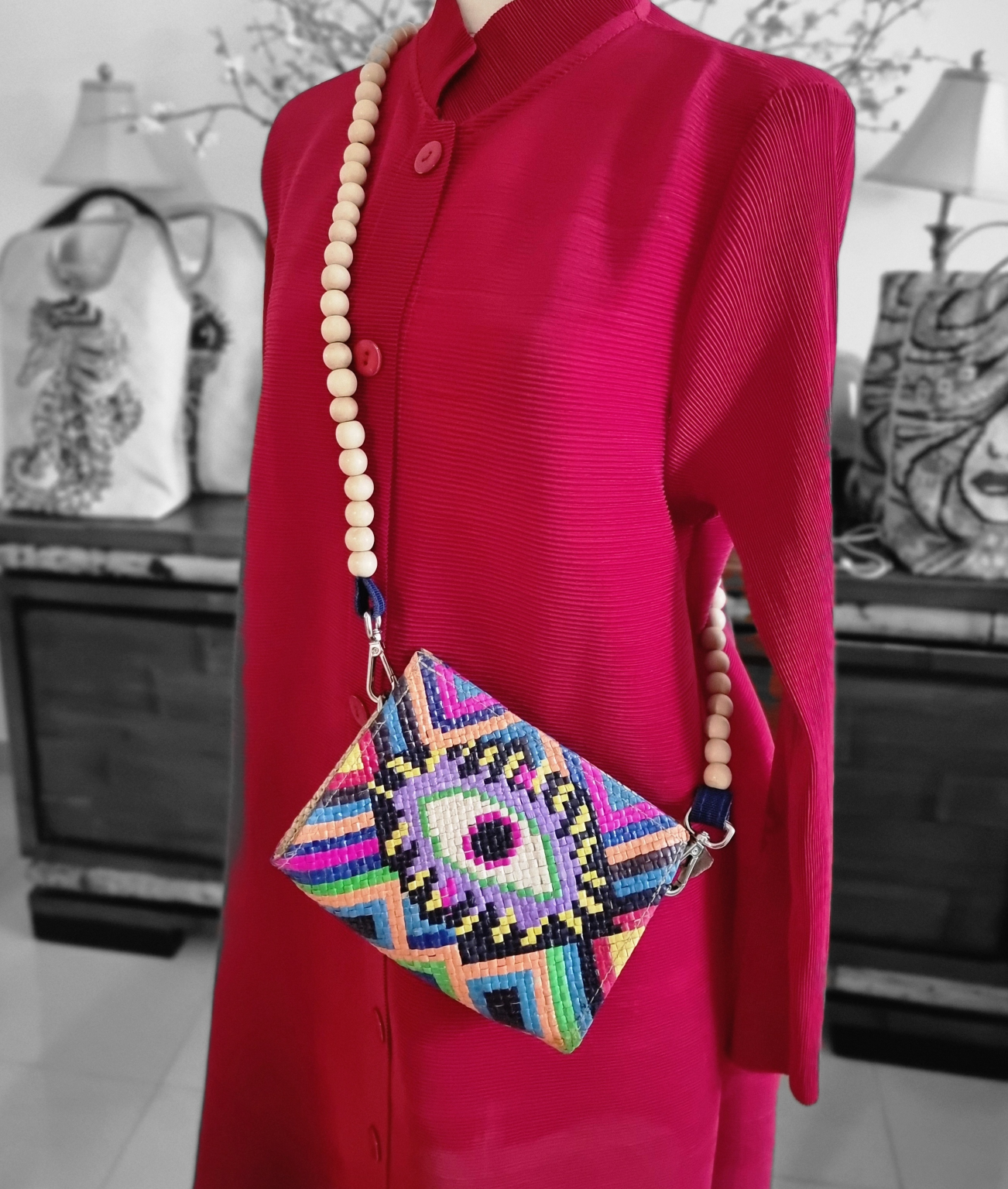 PREORDER "Yumi" Handwoven Sling Bag