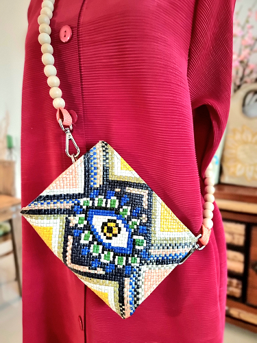 The Evil Eye Handwoven Sling Bag
