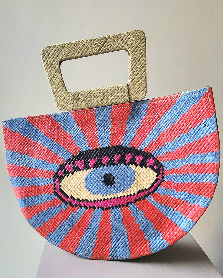 PRE-ORDER Evil Eye Half Moon Bag