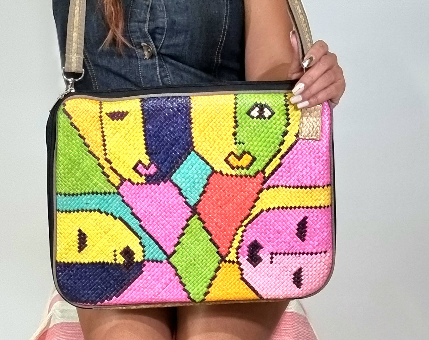 FAB-RIKA Sustainable Handwoven Laptop Bag | Abe