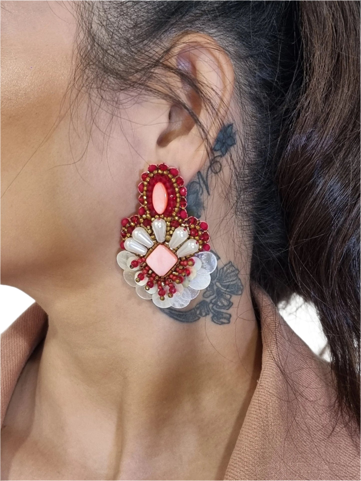 handmade beaded earrings