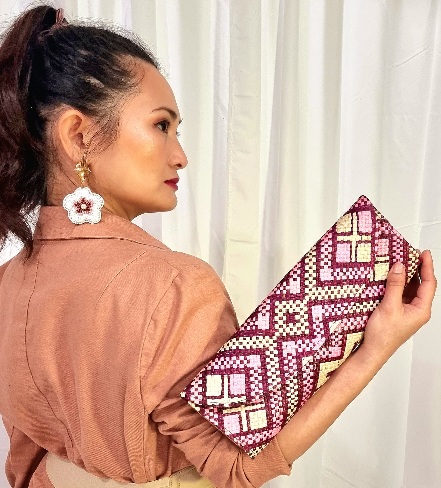 Woven Banig Clutch Bag | Inna