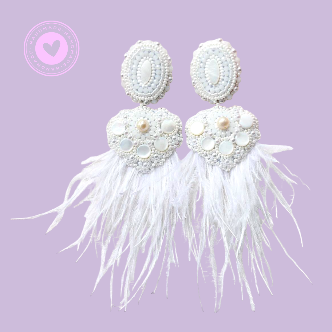 Handmade Beaded Earrings | Seren | Fabulously Made by Shenan