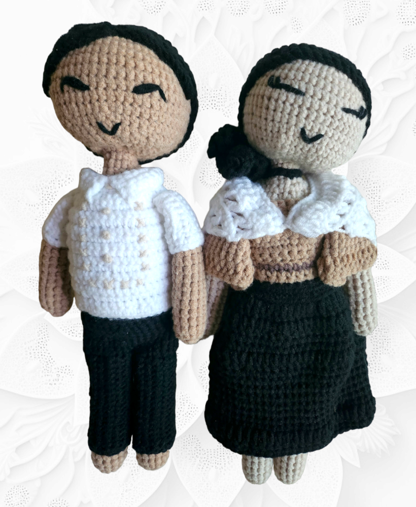 PRE-ORDER Diego and Catalina Crocheted Stuffed Dolls