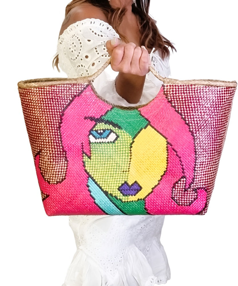 woven handbag