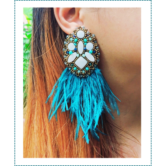 Handmade Beaded Earrings | Althea