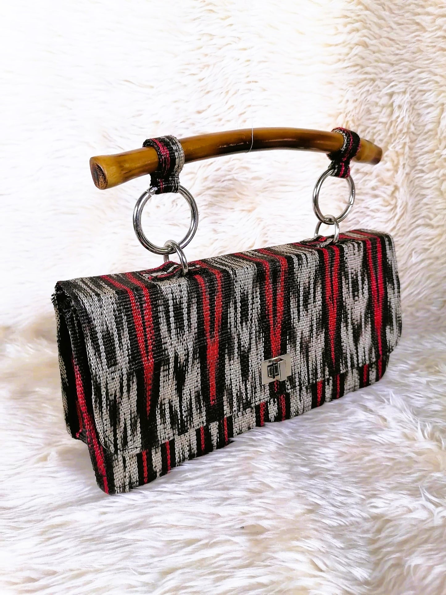 FAB-RIKA Tinalak Handwoven Flap Bag |  Salma