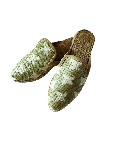 Handwoven Mule Espadrille in Nude
