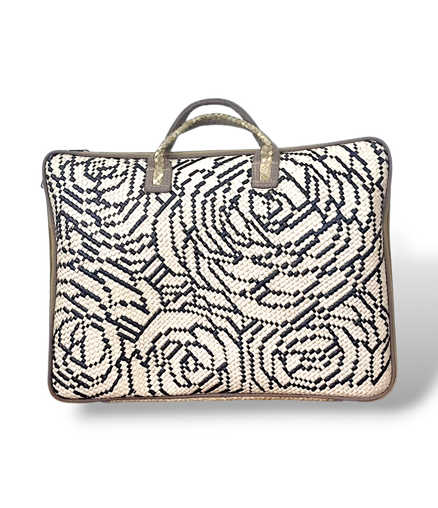 FAB-RIKA Handicrafts Woven Laptop Bag | Camelia