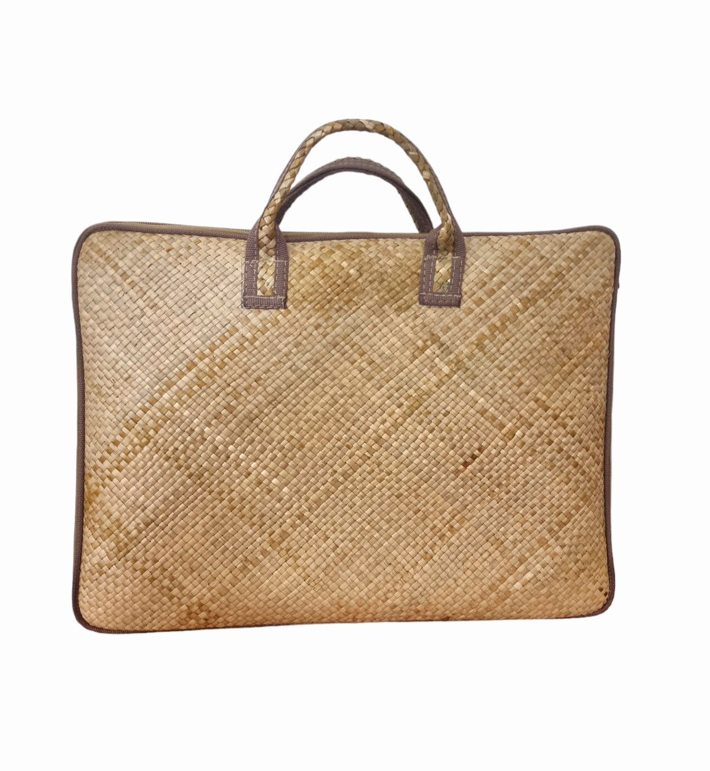 FAB-RIKA Handicrafts Woven Laptop Bag | Camelia