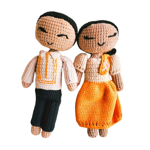 PRE-ORDER FAB-RIKA Handmade Crocheted Dolls | Armando and Lourdes